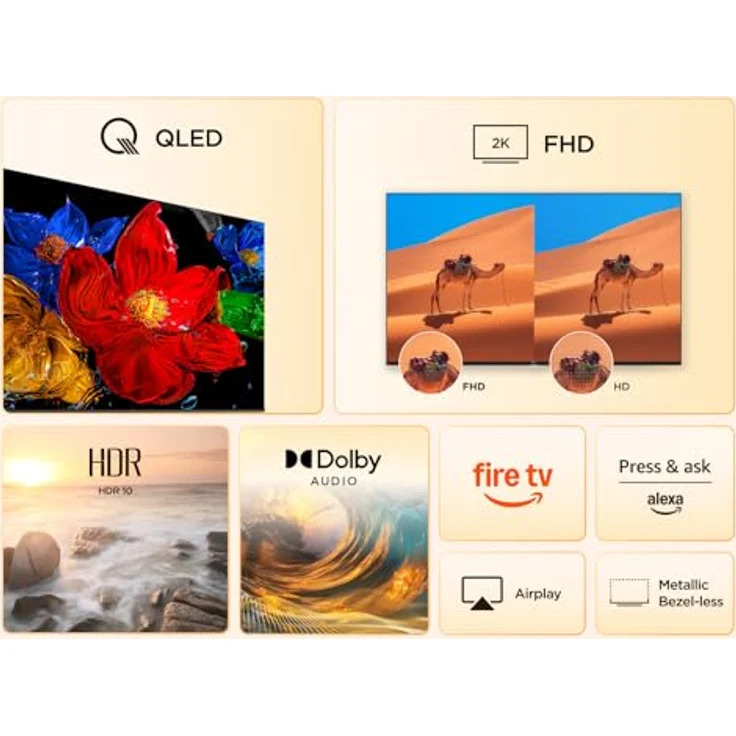TCL 32SF560, 32 Zoll QLED Fire TV Smart TV mit Full HD, HDR10, Alexa und Triple Tuner – Bild 4