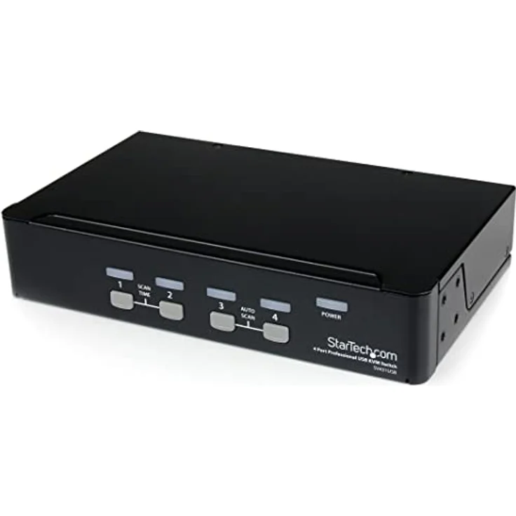 StarTech.com 4 Port VGA USB KVM Switch mit Hub - VGA KVM Umschalter für 4 PC's - Desktop KVM Switch mit 4x USB 2.0, 1x VGA Buchse – Bild 1