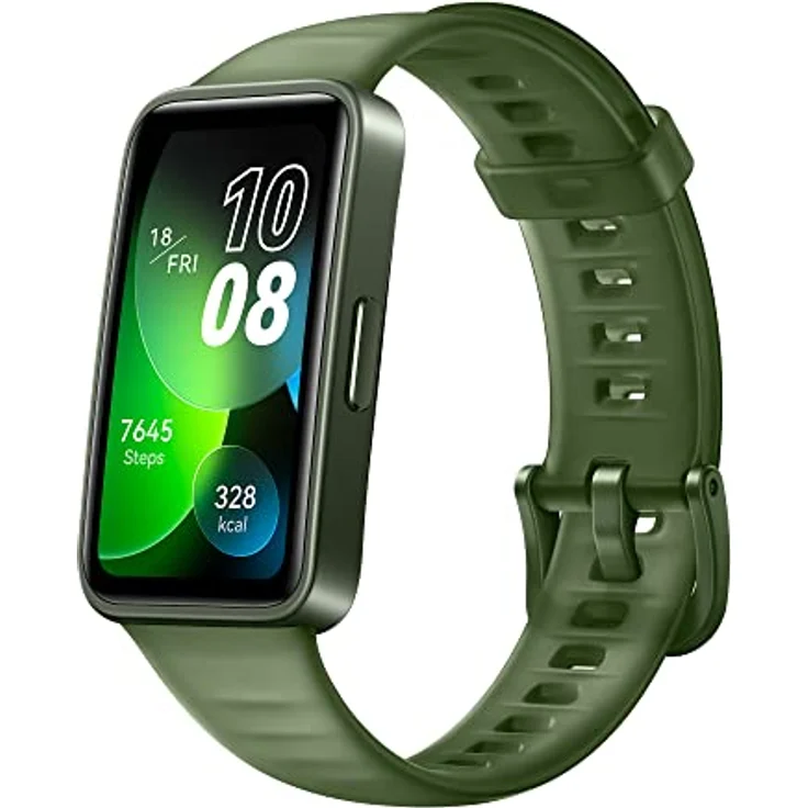 HUAWEI Band 8 Smart Watch, ultradünnes Design, präzise Schlafüberwachung, 14-Tage-Akku, kompatibel mit Android und iOS, Gesundheits- und Wellness-Experte, Grün – Bild 1