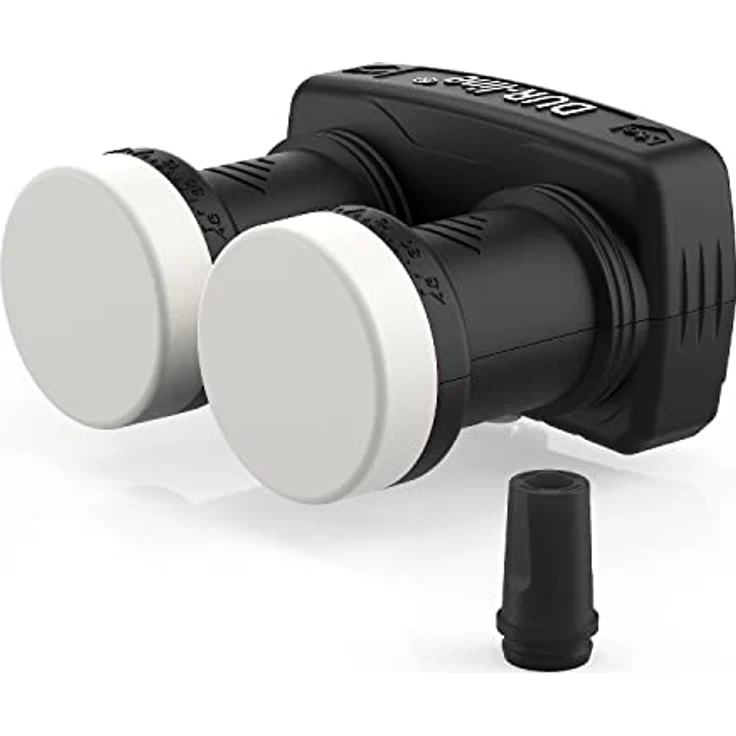 DUR-line 6° Monoblock Single LNB - Astra 19,2°E + Hotbird 13°E - 1 Teilnehmer & 2 Satelliten (MB6-US) - Doppel-LNC mit integriertem DiSEqC - Full HD, 4K, 8K, 3D - Wetterfest + Mobilfunk-Abschirmung – Bild 1