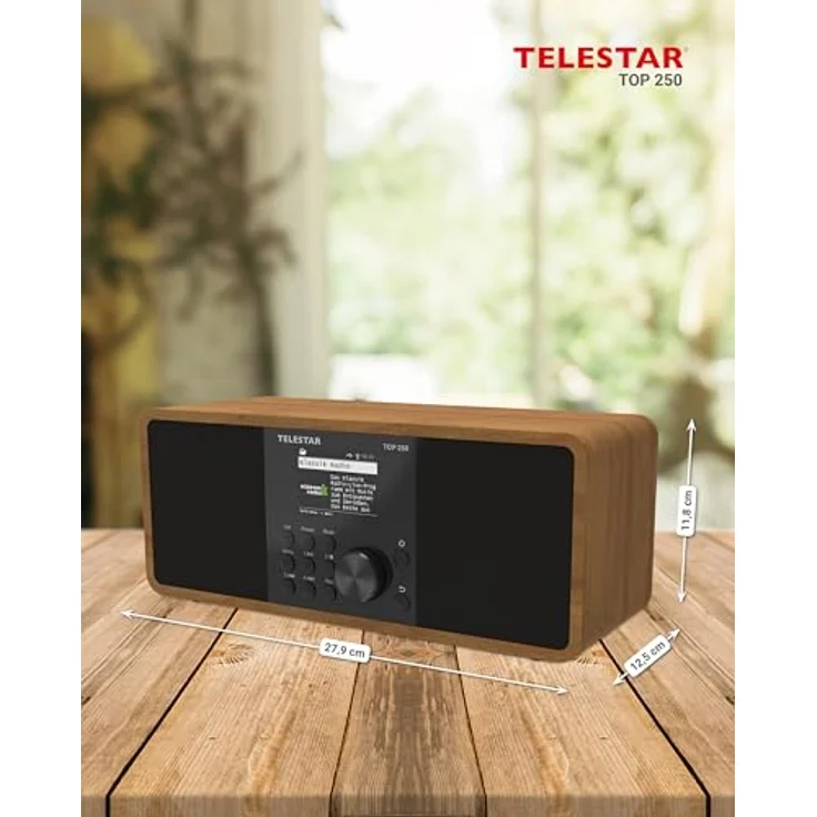 Telestar TOP 250, Internetradio mit DAB+, FM, Bluetooth 5.3, WLAN, braun – Bild 16