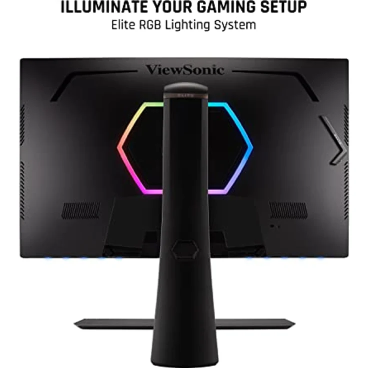 ViewSonic XG251G 62,2 cm (25 Zoll) Gaming Monitor (Full-HD, IPS-Panel, 1 ms, 360 Hz, G-Sync, NVIDIA Reflex, HDR 400, RGB Beleuchtung, HDMI, DP, höhenverstellbar) Schwarz – Bild 4
