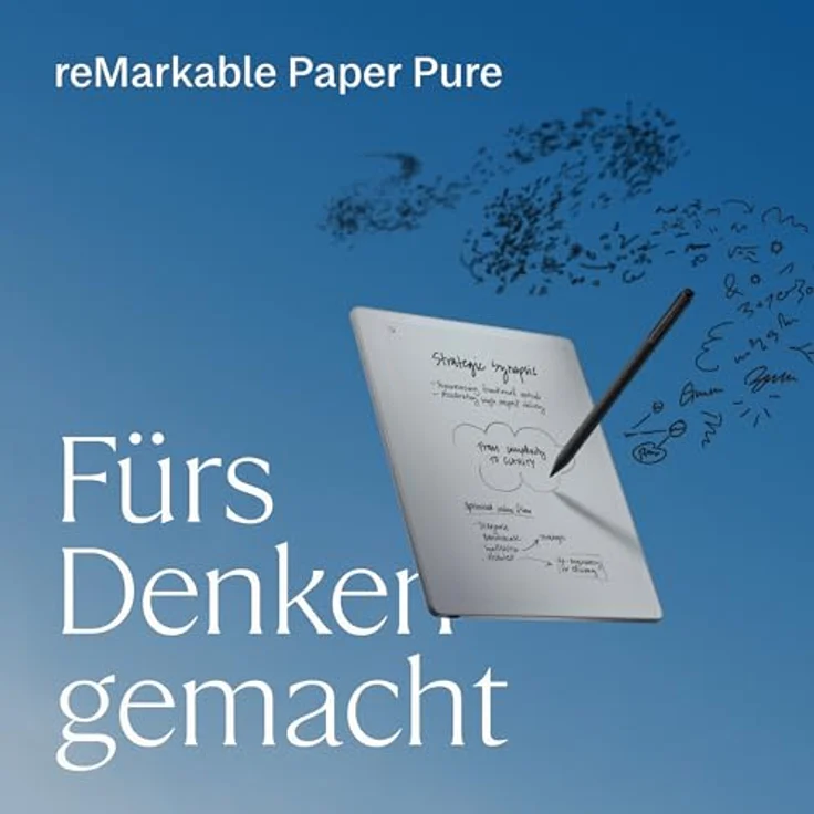 reMarkable Paper Pure – Paper Tablet mit 10,3-Zoll Schwarz-Weiß-Display, digitales Notizbuch mit Marker, ideal zum Denken, Schreiben und Lesen – Bild 2