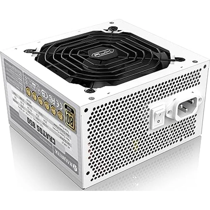 Raijintek CRATOS 850 WHITE, 80PLUS Gold, ATX, 850W, Full Modular Power Supply, 5 Jahre Garantie – Bild 1