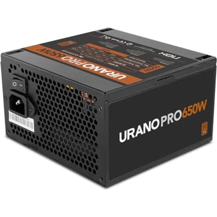 NOX Xtreme Products URANO Pro 650 W 80 Plus Bronze, ATX-Netzteil mit leisem 120-mm-PWM-Lüfter, umfassendem Schutz und extra langen Flachkabeln – Bild 1