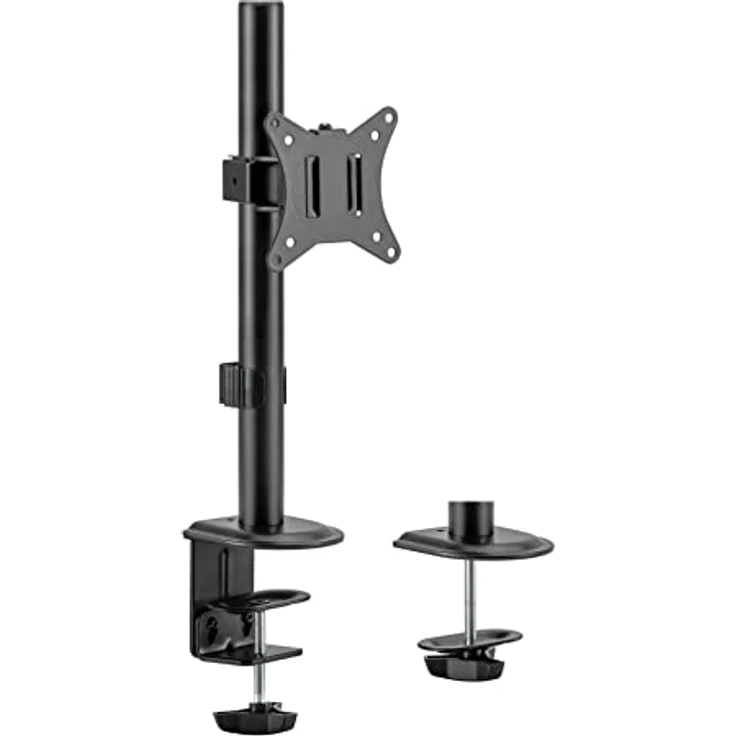 Superior Driak na Monitor 17-32" SINGLE, TV-Tischständer für VESA 75x75 und 100x100, neigbar und drehbar, bis 9 kg Belastbarkeit, höhenverstellbar, stabil aus Stahl – Bild 4