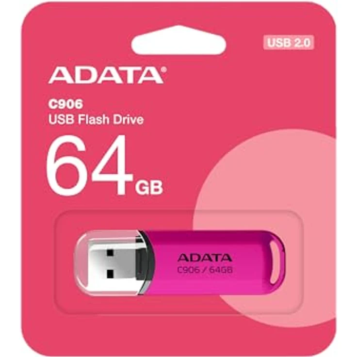 A-Data DashDrive C906, 64GB USB-Stick mit USB 2.0 Anschluss, lila – Bild 2