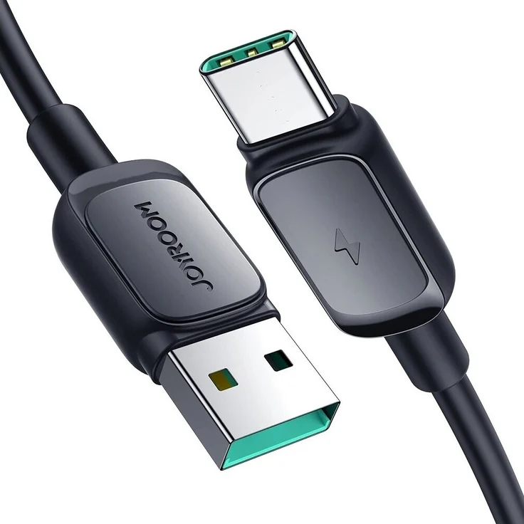 Joyroom S-AC027A14 USB-A/USB-C Schnellladekabel, 3A, 1,2 m, Schwarz, bruch- und biegefest, hohe Datenübertragungsrate bis 480 Mbit/s