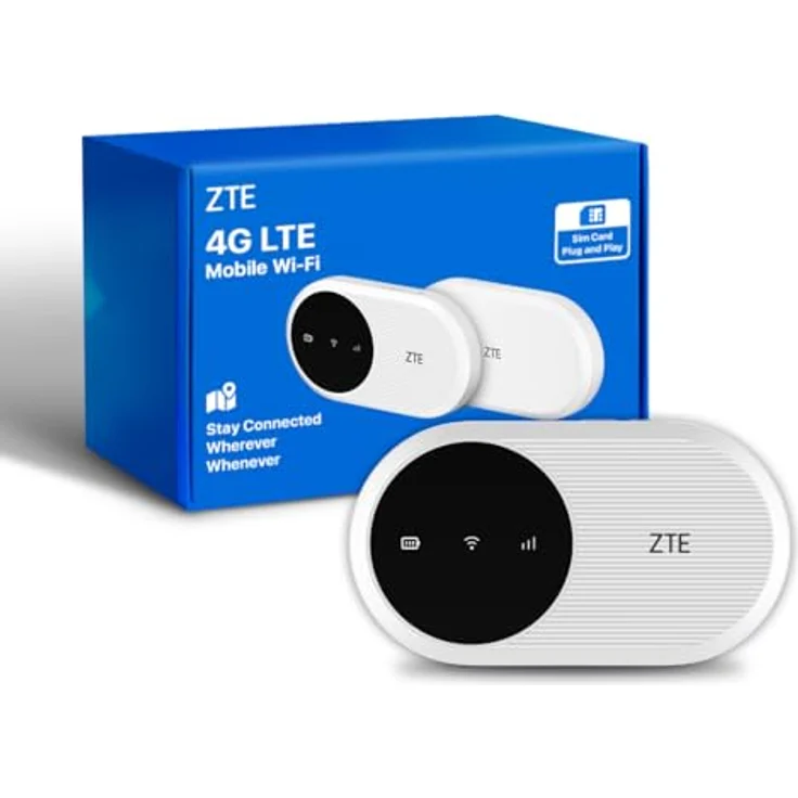 ZTE Modem U10 Mobiler 4G WiFi CAT4 Hotspot 287 Mbps für bis zu 32 Geräte - weiss – Bild 2