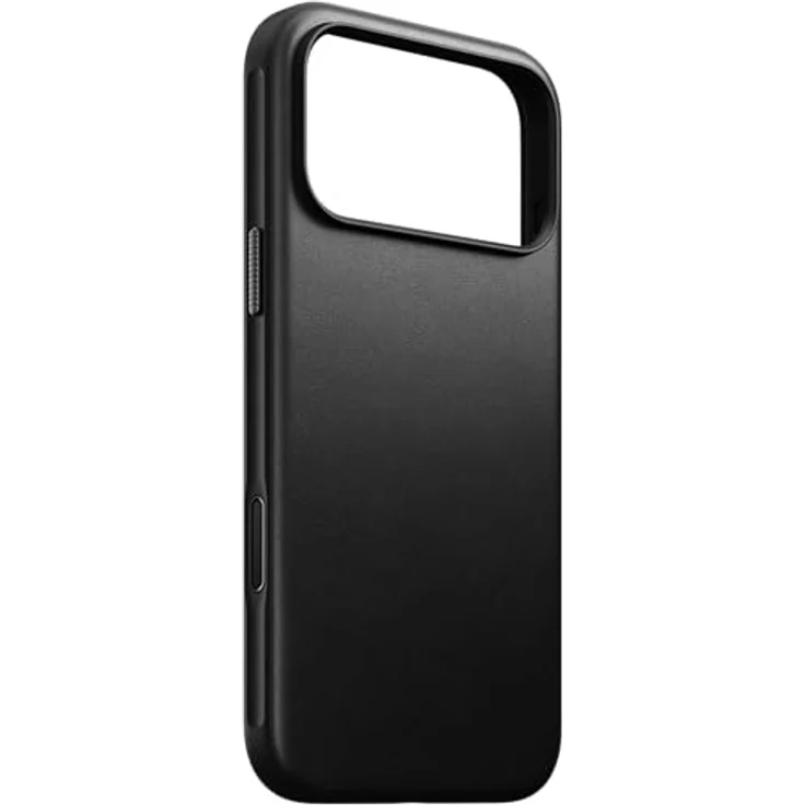 NOMAD Moderne Lederhülle für iPhone 17 Pro Max, Schwarz, MagSafe und kabelloses Laden, 2,4 m Fallschutz