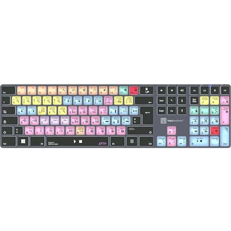 LogicKeyboard Avid Pro Tools Titan FR Win, Tastatur für Pro Audio mit sorgfältiger Verarbeitung und ausgewählten Materialien