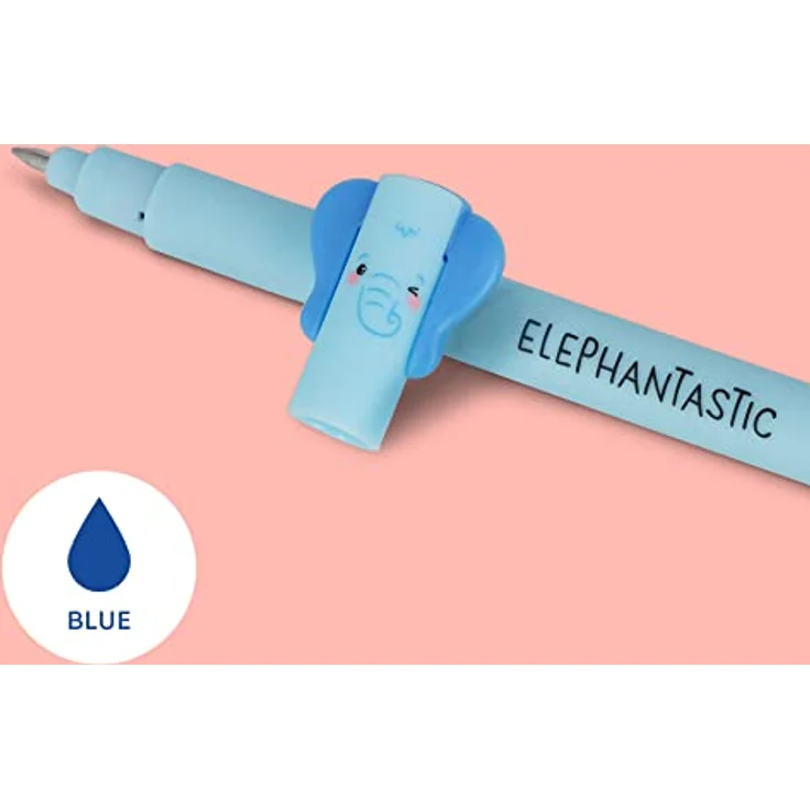 Legami Gelschreiber Savannah, EPSET0003, löschbar, Gehäuse Löwe, Elefant, Giraffe, 0,7mm, 3 Stück – Bild 3