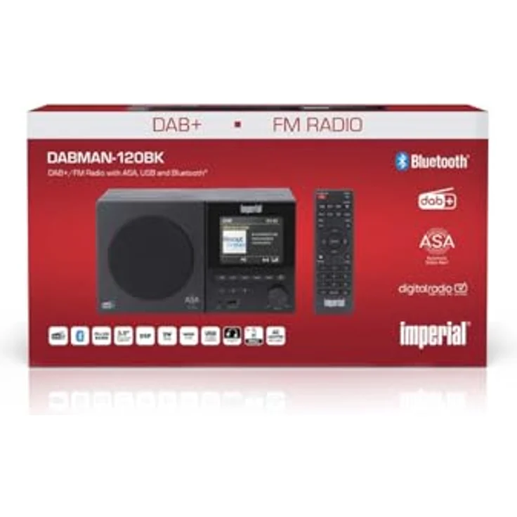 Imperial DABMAN-120BK, DAB+/FM-Radio mit Bluetooth, Fernbedienung und 9 cm TFT-Farbdisplay, Schwarz – Bild 8