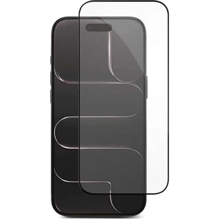 eSTUFF INFINITE EcoFlex Titan Shield, Displayschutzfolie für Apple iPhone Air, schwarz mit Montagehilfe