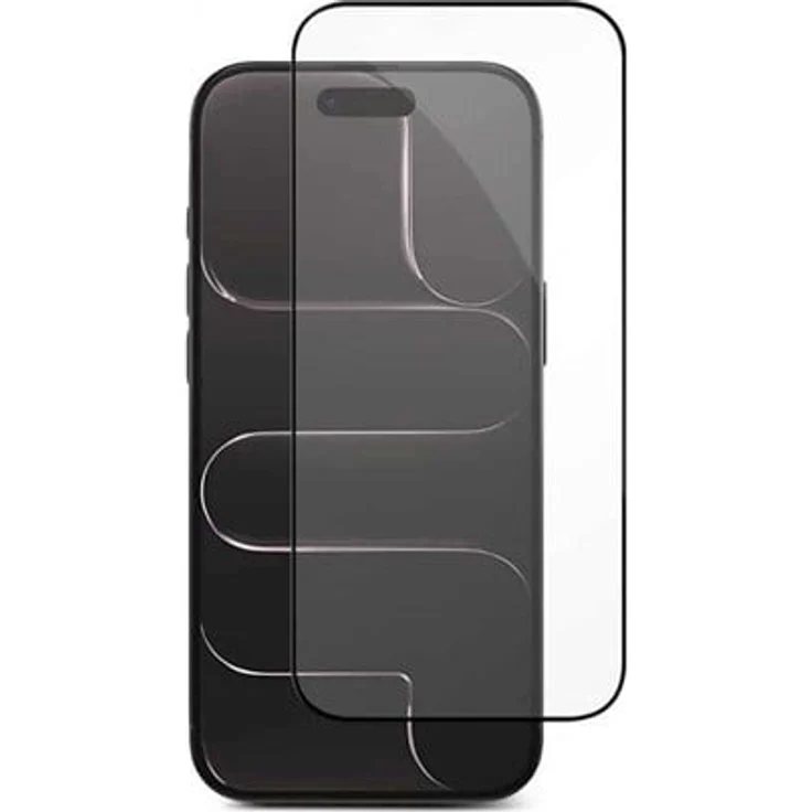 eSTUFF INFINITE EcoFlex Titan Shield, Displayschutzfolie für Apple iPhone Air, schwarz mit Montagehilfe