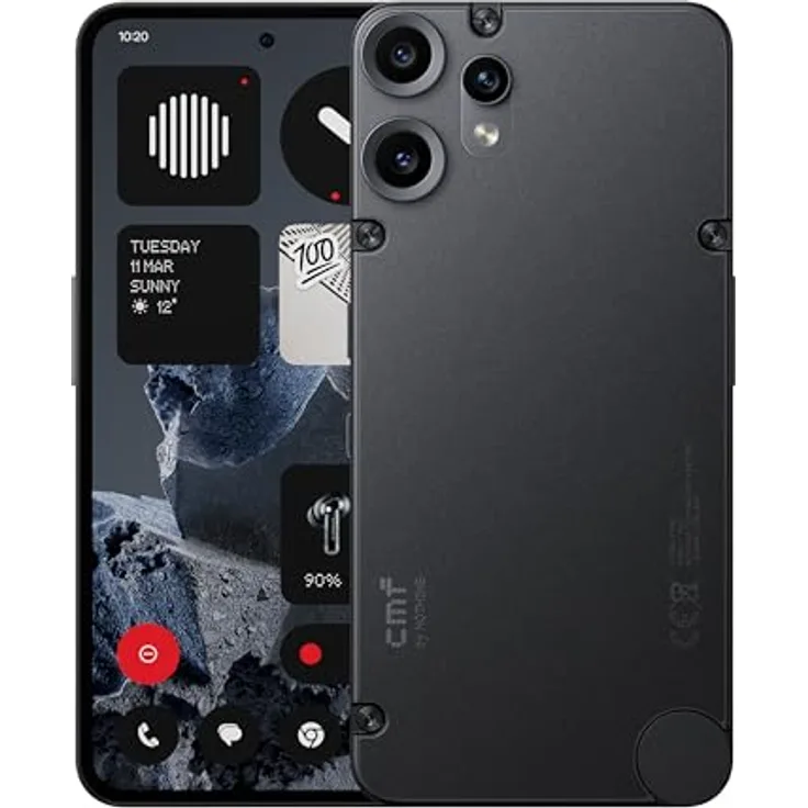 CMF BY NOTHING Phone 2 Pro, 5G Smartphone mit 50MP Kamera, 20x Zoom, 6,77" FHD+ AMOLED Display, 5000mAh Akku, Nothing OS 3.2 – Schwarz