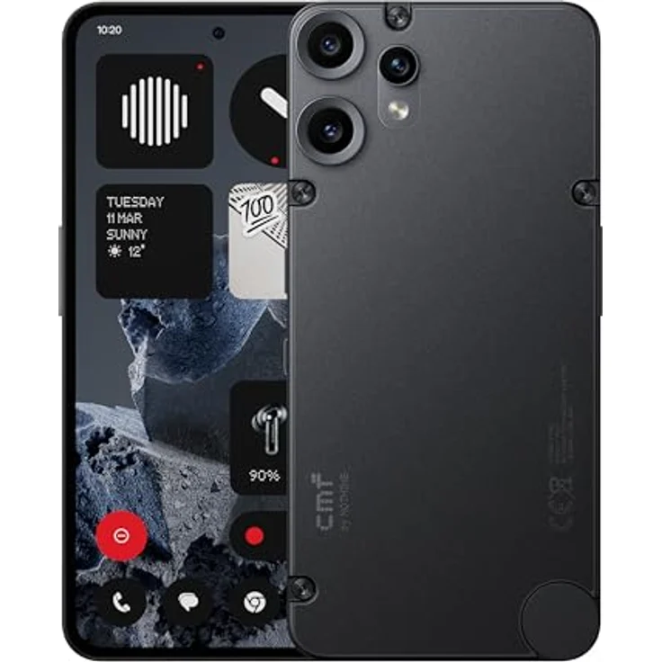 CMF BY NOTHING Phone 2 Pro, 5G Smartphone mit 50MP Kamera, 20x Zoom, 6,77" FHD+ AMOLED Display, 5000mAh Akku, Nothing OS 3.2 – Schwarz – Bild 1
