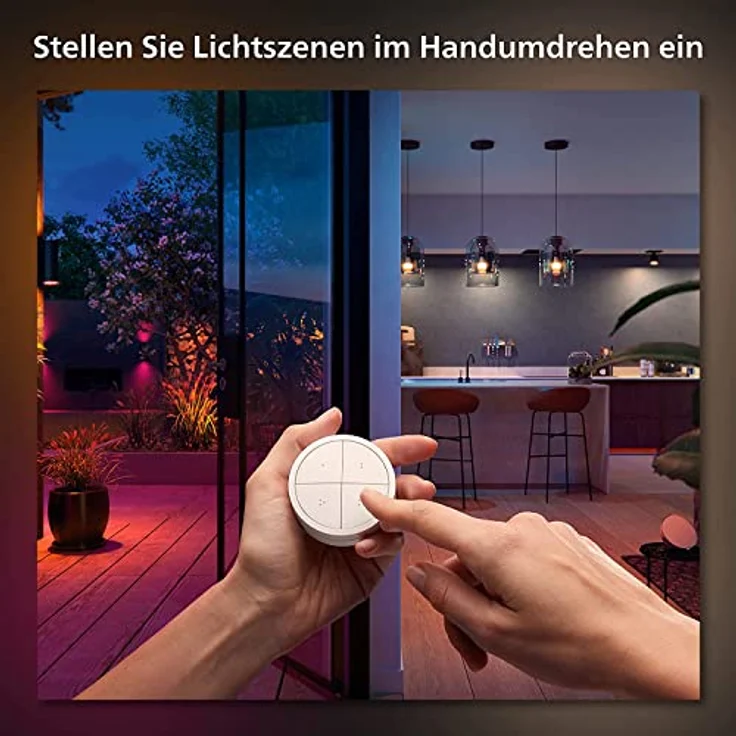 Philips Hue Tap Dial Switch Drehschalter, weiß, personalisierbar via Hue App, Zubehör – Bild 3