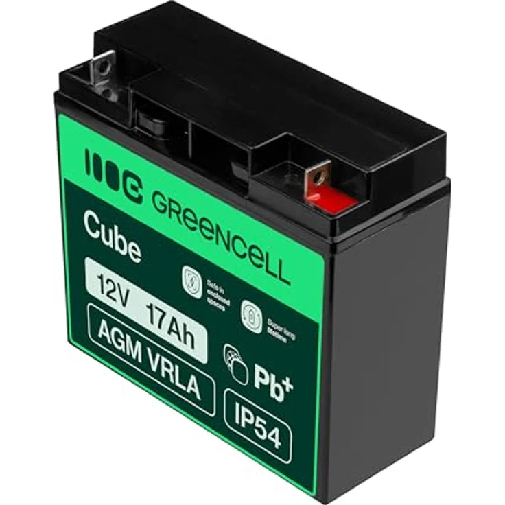Green Cell AGM51 AGM 12V/17Ah VRLA AGM, Bleisäurebatterie in Schwarz – Bild 4
