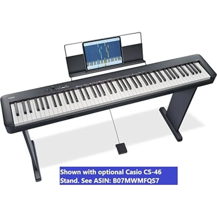 CASIO Digitalpiano CDP-S110BK, 88-tastige gewichtete Klaviatur, 10 hochwertige Klänge, USB to Host Anschluss, schwarz, mit Pedal – Bild 13