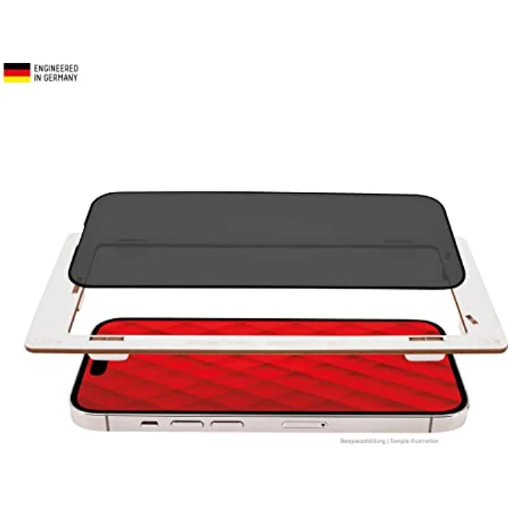 Displex Schutzfolie Privacy Glass, Blickschutz in Schwarz – Bild 4