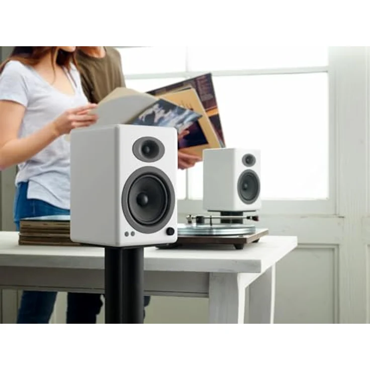 Audioengine Bookshelf Speakers A5+BT Regallautsprecher - 50 Watt - weiß – Bild 5