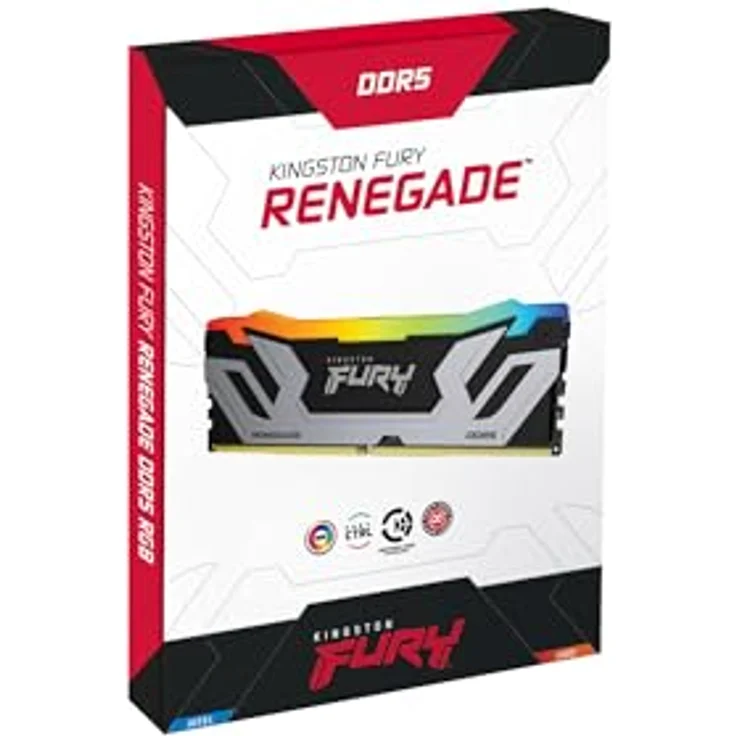 Kingston Fury Renegade DDR5 RGB CUDIMM Speicher Kit, 48GB (2x24GB), 8800MT/s CL42, Schwarz/Silber, XMP 3.0 – Bild 4