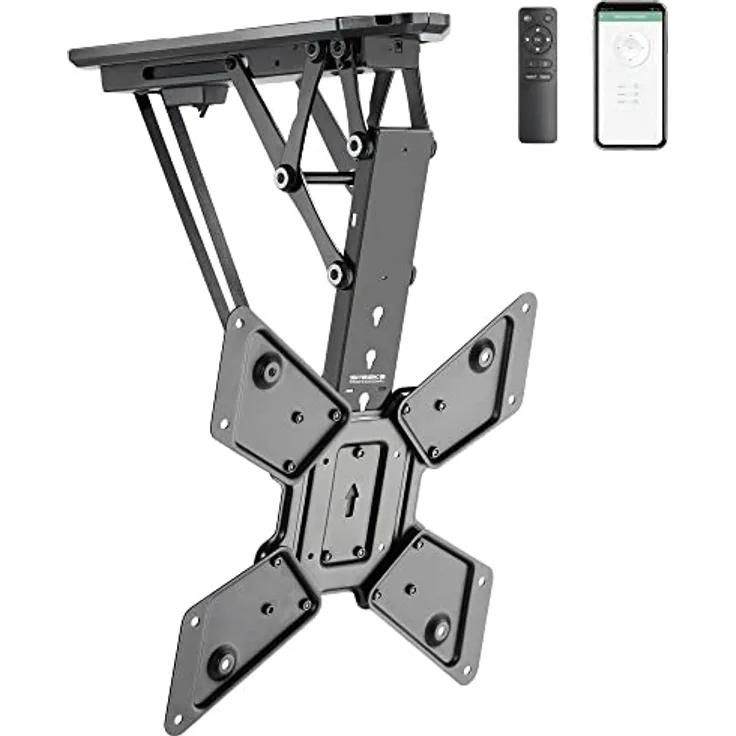 SpeaKa Professional TV-Deckenhalterung elektrisch motorisiert, Neigbar, App-Steuerung 58,4 cm (23) - 139,7 cm (55) SP-T