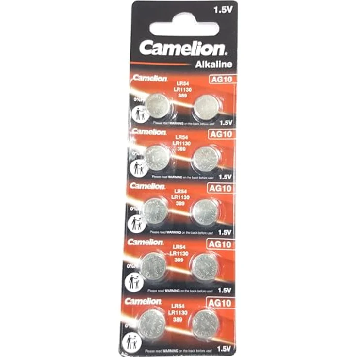Alkaline Knopfzelle CAMELION AG10/LR54/LR1131/389 (AG10/LR54/LR1131/389) – Bild 2