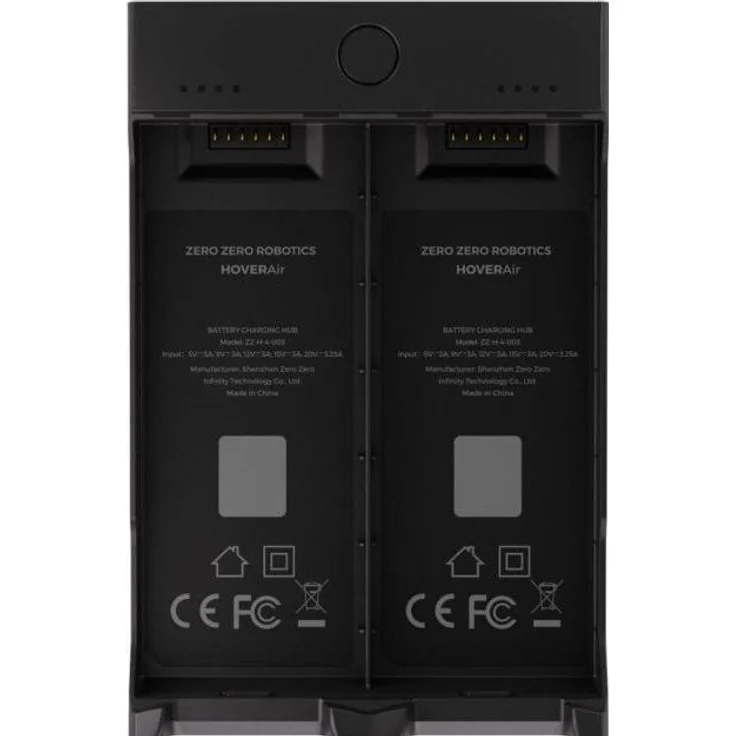 HoverAir X1 PRO/PRO MAX Charging Hub SP26H002, Ladehub für zwei Flugbatterien mit optimierter Ladezeit und USB-C Eingang