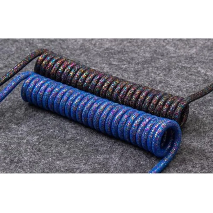 Keychron Key RB Premium Coiled Cable, USB 3.2 Gen 1, 1.08 m, abnehmbarer Aviator-Anschluss, schwarz – Bild 3