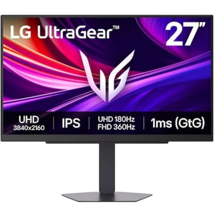 LG UltraGear™ 27G810A-B, 27 Zoll UHD 4K Gaming Monitor mit 1 ms Reaktionszeit und 360 Hz Bildwiederholrate