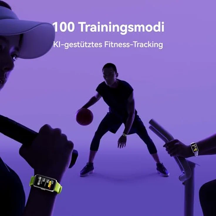 Huawei Fitness-Tracker Band 10, 3,7 cm AMOLED Farbdisplay, wasserdicht bis 50 m – Bild 4