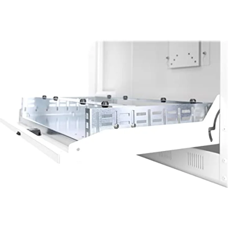 DIGITUS DVR NVR Gehäuse Wandmontage - 2HE 19'' Profil - Montageplatte (inkl. 1HE 19'') - 12'' Monitor-Halterung - Lichtgrau – Bild 4