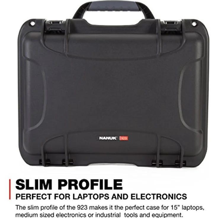 Nanuk 923, Fotokoffer (16.70 l) mit TSA-Verriegelung, wasser- und staubdicht, schwarz – Bild 2
