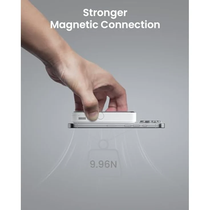 SHARGE ICEMAG 2, MagSafe Powerbank 15W Qi2 mit Aktiver Kühlung, 10000mAh, Klappständer, Kompatibel mit iPhone 16/15/14/13 – Bild 5