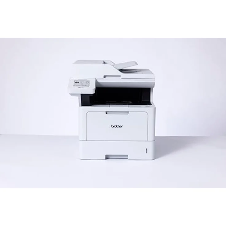 Brother MFC-L5710DW 4-in-1 Mulifunktionsdrucker schwarz weiß (A4, 48 Seiten/Min., 1.200x1.200 DPI, LAN, WLAN, Duplex-ADF, 250 Blatt Papierkassette) weiß/grau – Bild 1