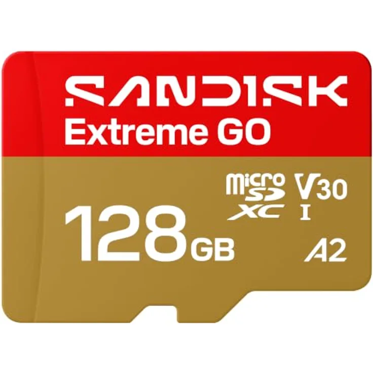 SanDisk Extreme Go, microSDHC UHS-I, 128 GB, A2, V30, UHS-I U3