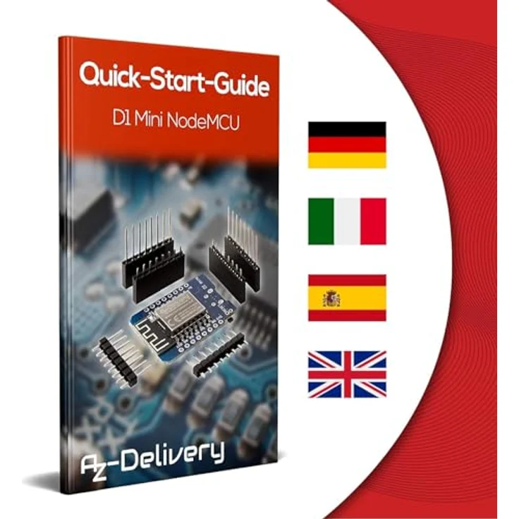 AZDelivery D1 Mini NodeMcu Lua ESP8266 ESP-12E WLAN WIFI Internet Module Entwicklungsboard für Arduino, 100% kompatibel mit WeMos D1 Mini – Bild 7