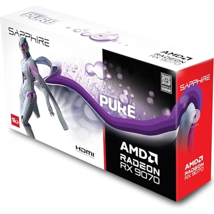 Sapphire Pure AMD Radeon™ RX 9070 Gaming OC 16GB DUAL HDMI/DUAL DP, Grafikkarte mit RX9070 – Bild 3