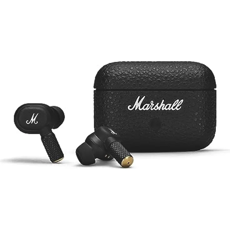 Marshall Motif II ANC – True Wireless Active Noise Cancelling Bluetooth-Kopfhörer, Ohrhörer, 30 Stunden Spielzeit – Schwarz