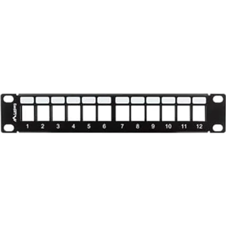 Lanberg PPKS-9112-B - patch panel (blank) - 1U - 10''