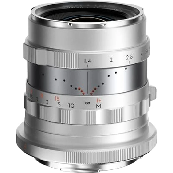 THYPOCH Simera 28mm f1.4, Full-Frame Objektiv für Canon RF Mount, silber, großes Bokeh, Click und de-click Blenden Modus, Naheinstellgrenze 0.4 m – Bild 3