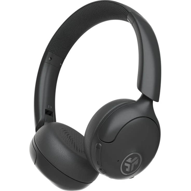 JLab Audio GO LUX ANC, Kabellose On-Ear Kopfhörer mit Hybrid Active Noise Cancelling und 70 h Akkulaufzeit, grau