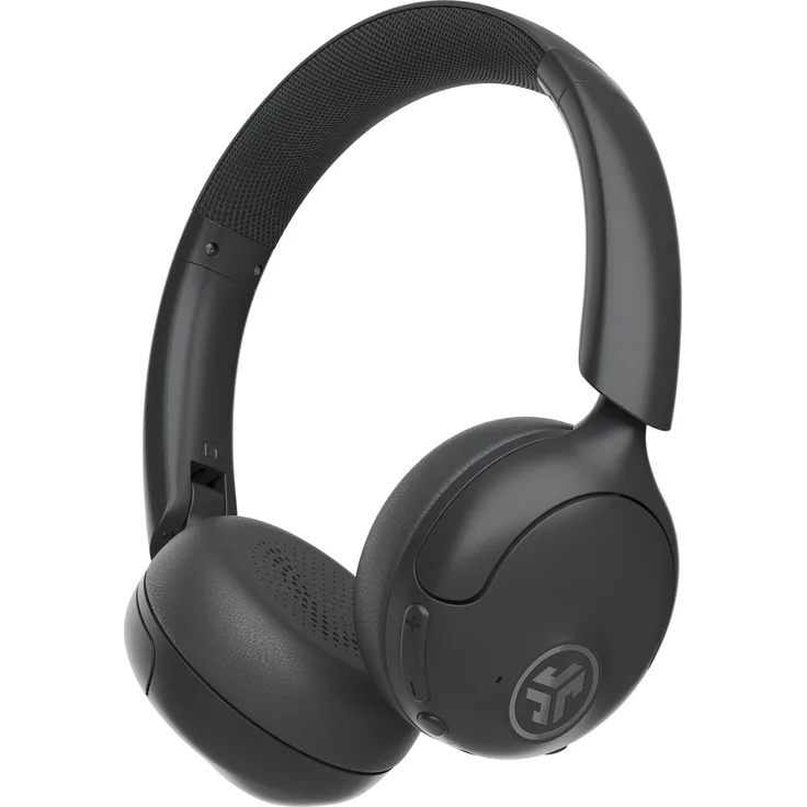JLab Audio GO LUX ANC, Kabellose On-Ear Kopfhörer mit Hybrid Active Noise Cancelling und 70 h Akkulaufzeit, grau