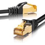 SEBSON Ethernet LAN Kabel 20m - CAT 7 Netzwerkkabel 10 Gbit/s, S-FTP Patchkabel RJ45 - Router, PC, TV, NAS, Spielekonsolen