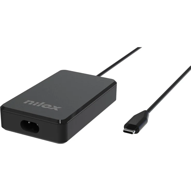 Nilox USB-C-Laptop-Ladegerät 90W GaN, universelles Schnellladen mit 3m Gesamtkabellänge und automatischer Spannungserkennung