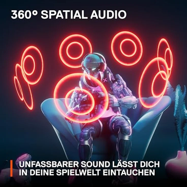 SteelSeries Arctis Nova 3 - Multi-System Gaming-Headset - Hi-Fi-Treiber - 360° Surround-Sound - RGB-Beleuchtung - Memory Foam – Bild 6