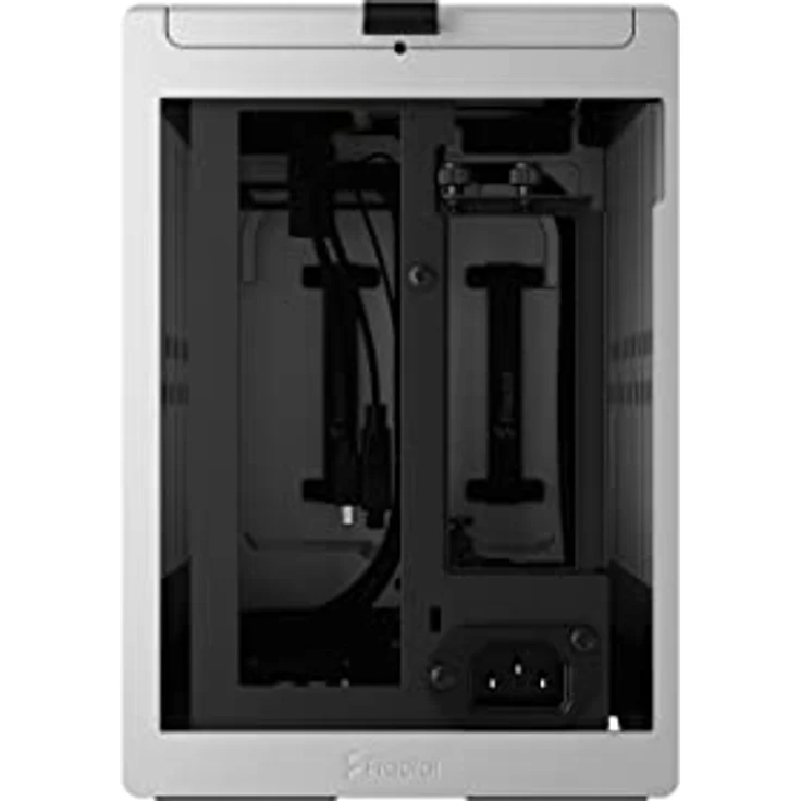 Fractal Design Terra Silver - Wood Walnut Front Panel - Small Form Factor - mITX Gaming case – PCIe 4.0 Riser Cable – USB Type-C - Anodized Aluminum Panels – Bild 3