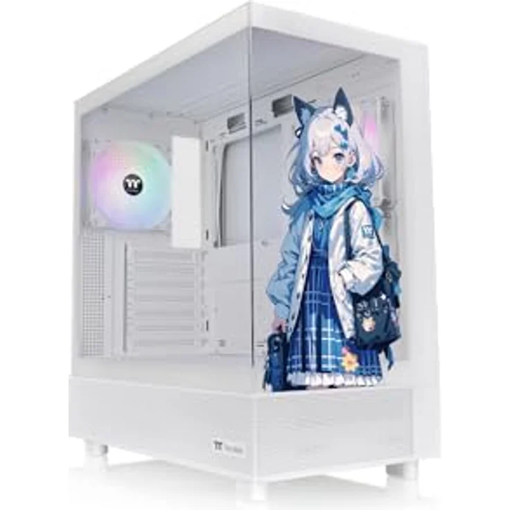 Thermaltake View 270 SP Edition Mid Tower Chassis Snow, Panorama-Case mit Tempered Glass Panels, Manga-Illustration, bis 360-mm Radiatoren geeignet – Bild 1